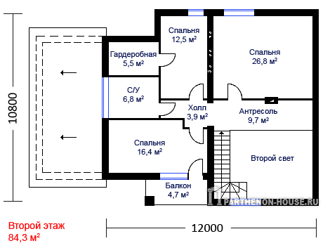 Мансарда дома ЯГ 198-50